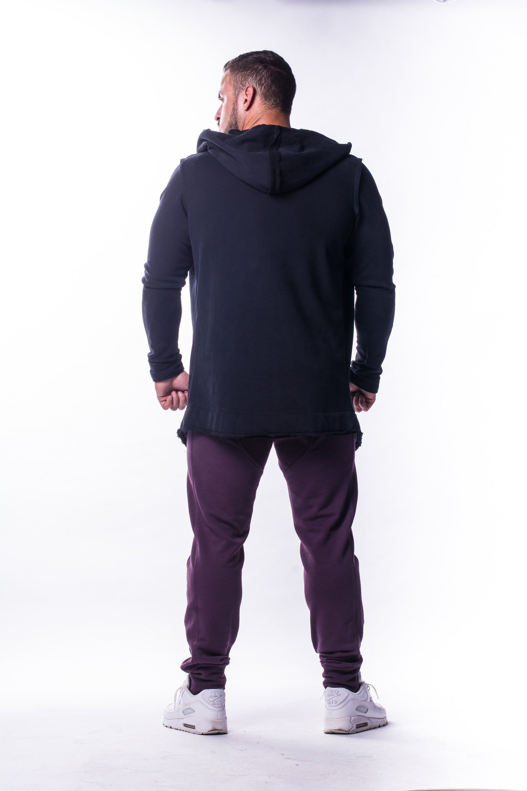 Nebbia - AW Langer Mantel - Black (724) - Rückseite