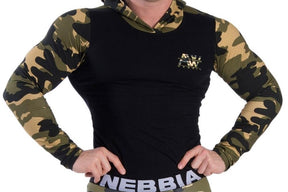 Nebbia - Hoodie AW - Camo (116) - Vorderseit Detail