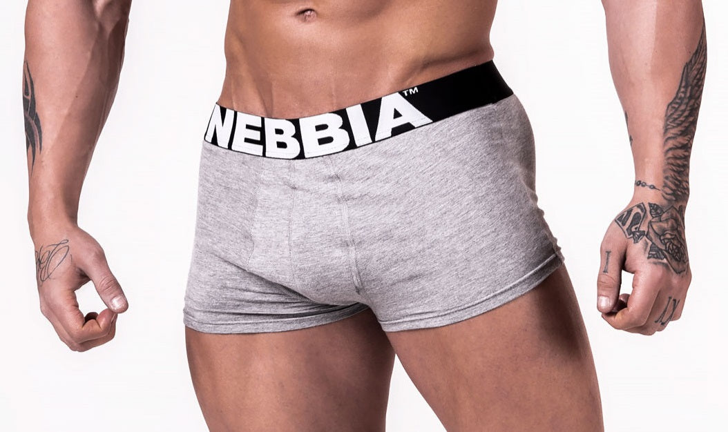 Nebbia - Men's Boxer Shorts - Light Grey (701) - Detail