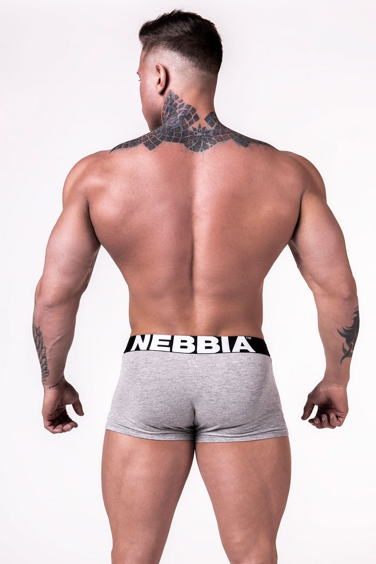 Nebbia - Men's Boxer Shorts - Light Grey (701) - Rückseite