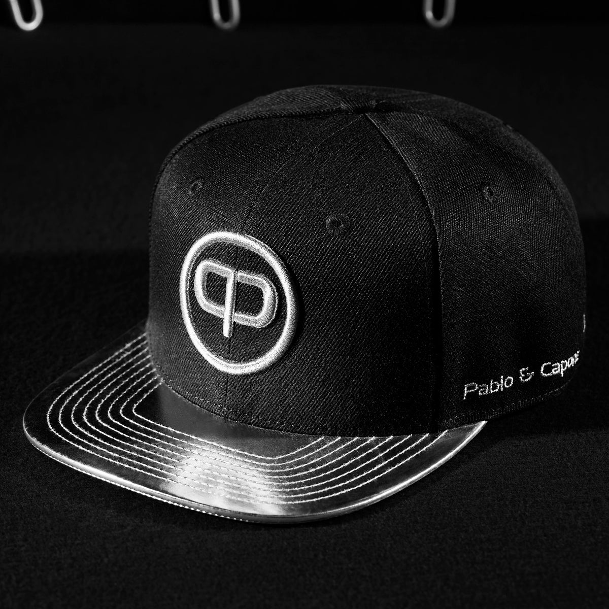 Pablo & Capone - Snapback Cap - Black on Silver