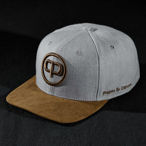 Pablo & Capone - Snapback Cap - Grey & Suede - Wildleder