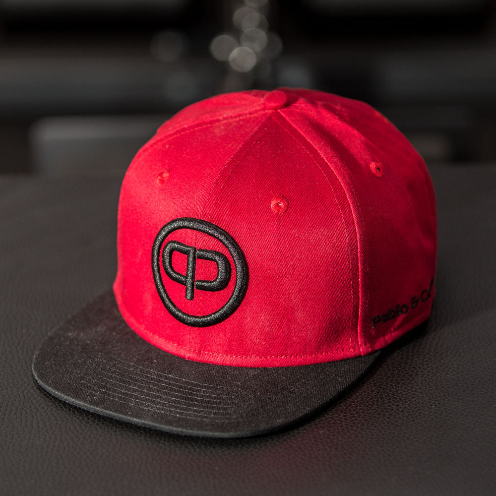 Pablo & Capone - Snapback Cap - Burgundy & Black - Vorderseite