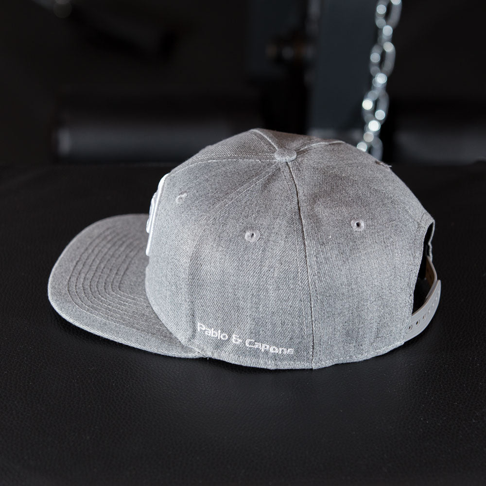 Pablo & Capone - Snapback Cap - Grey & White 2.0 - Rückseite