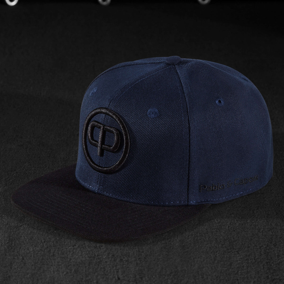 Pablo & Capone - Snapback Cap - Navy Blue on Black