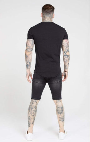 SikSilk - Core Gym Tee – Jet Black