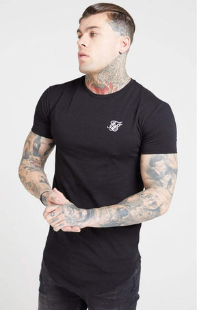 SikSilk - Core Gym Tee – Jet Black