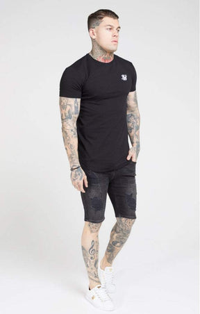 SikSilk - Core Gym Tee – Jet Black