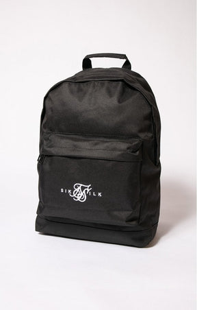 SikSilk - Dual Logo Backpack - Black & White