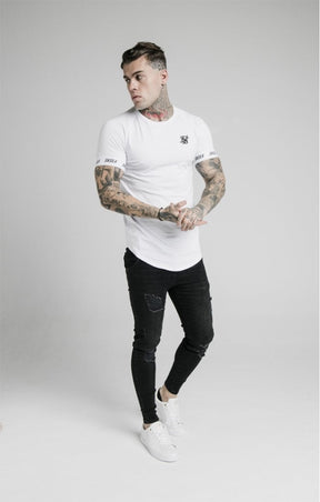SikSilk - Raglan Tech Tee - White