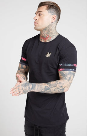 SikSilk - Tournament Tee – Black & Oil Paint