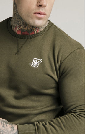 SikSilk - Crew Sweat - Khaki