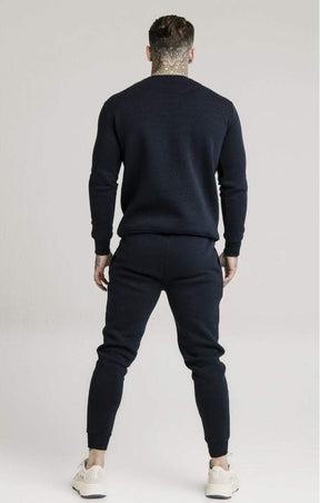 SikSilk - Crew Sweat - Navy Blue
