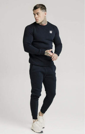 SikSilk - Crew Sweat - Navy Blue