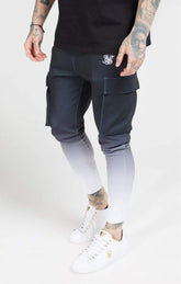 SikSilk - Poly Athlete Cargo Pants - Black & White
