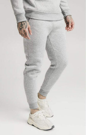 SikSilk - Muscle Fit Jogger – Grey Marl