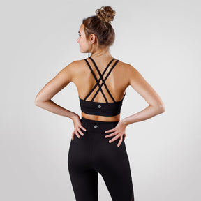 Workout Empire - Core Strappy Bra - Obsidian - Rückseite