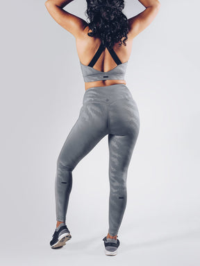 Workout Empire - Elevate Leggings - Silver - Rückseite