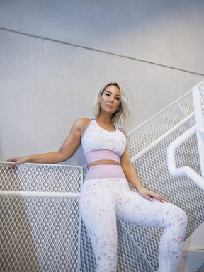Workout Empire - Floral Leggings - Pearl - Beispiel