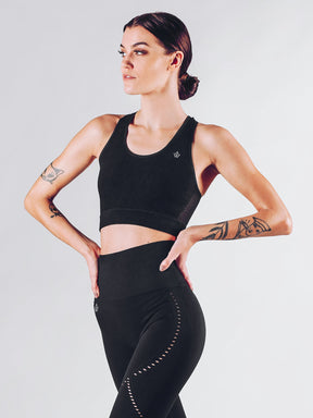 Workout Empire - Sculpt Bra - Obsidian - Vorderseite