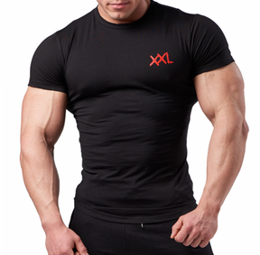 XXL Nutrition - Stretch Shirt - Black - Vorderseite