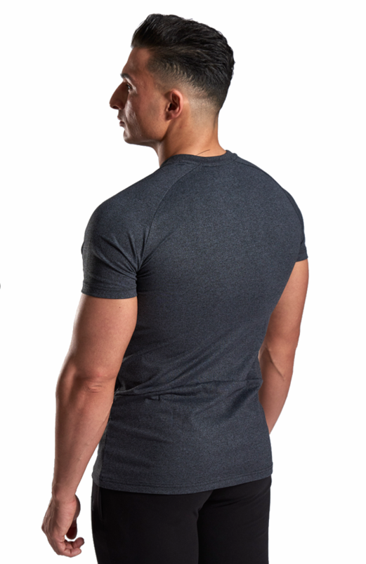 XXL Nutrition - Stretch Shirt - Dark Grey - Rückseite