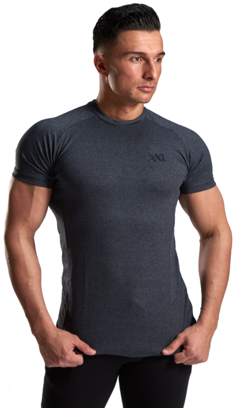 XXL Nutrition - Stretch Shirt - Dark Grey - Vorderseite