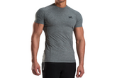XXL Nutrition - Stretch Shirt - Grey - Vorderseite Detail