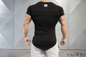Body Engineers - YUREI Asymmetric V-Neck - Black Out - Rückseite