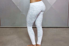 Body Engineers - ATHENA GEOmetric Leggings – White / Grey - Rückseite