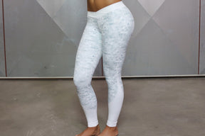 Body Engineers - ATHENA GEOmetric Leggings – White / Grey - Vorderseite