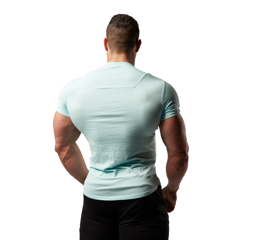 XXL Nutrition - Stretch Shirt - Turquoise - Rückseite