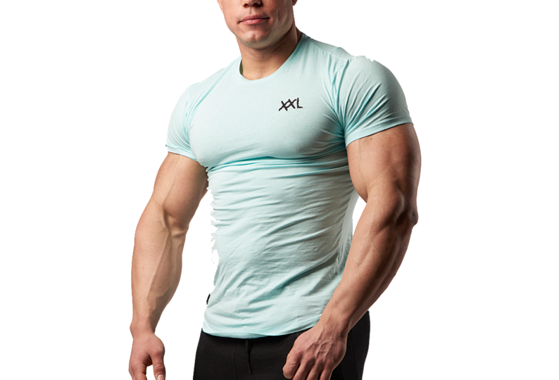 XXL Nutrition - Stretch Shirt - Turquoise - Vorderseite