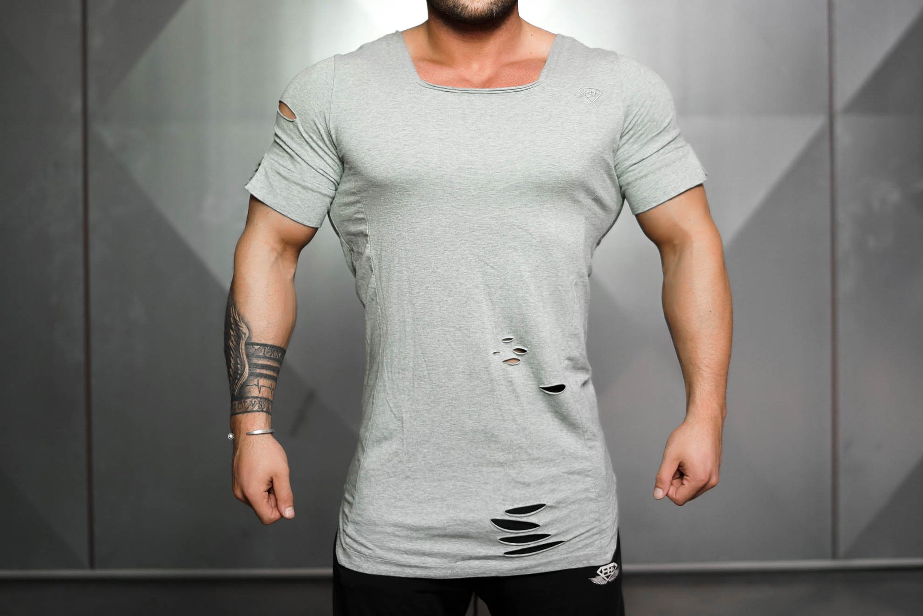 Body Engineers - SVGE Leviathan Shirt – Light Grey - Vorderseite