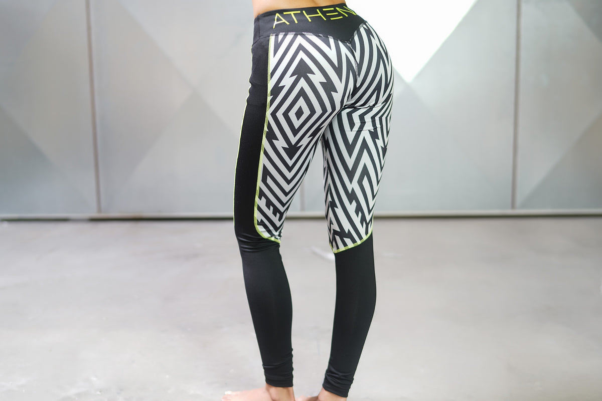 Body Engineers - LOTUS Tesla Leggings – Black / Grey - Rückseite